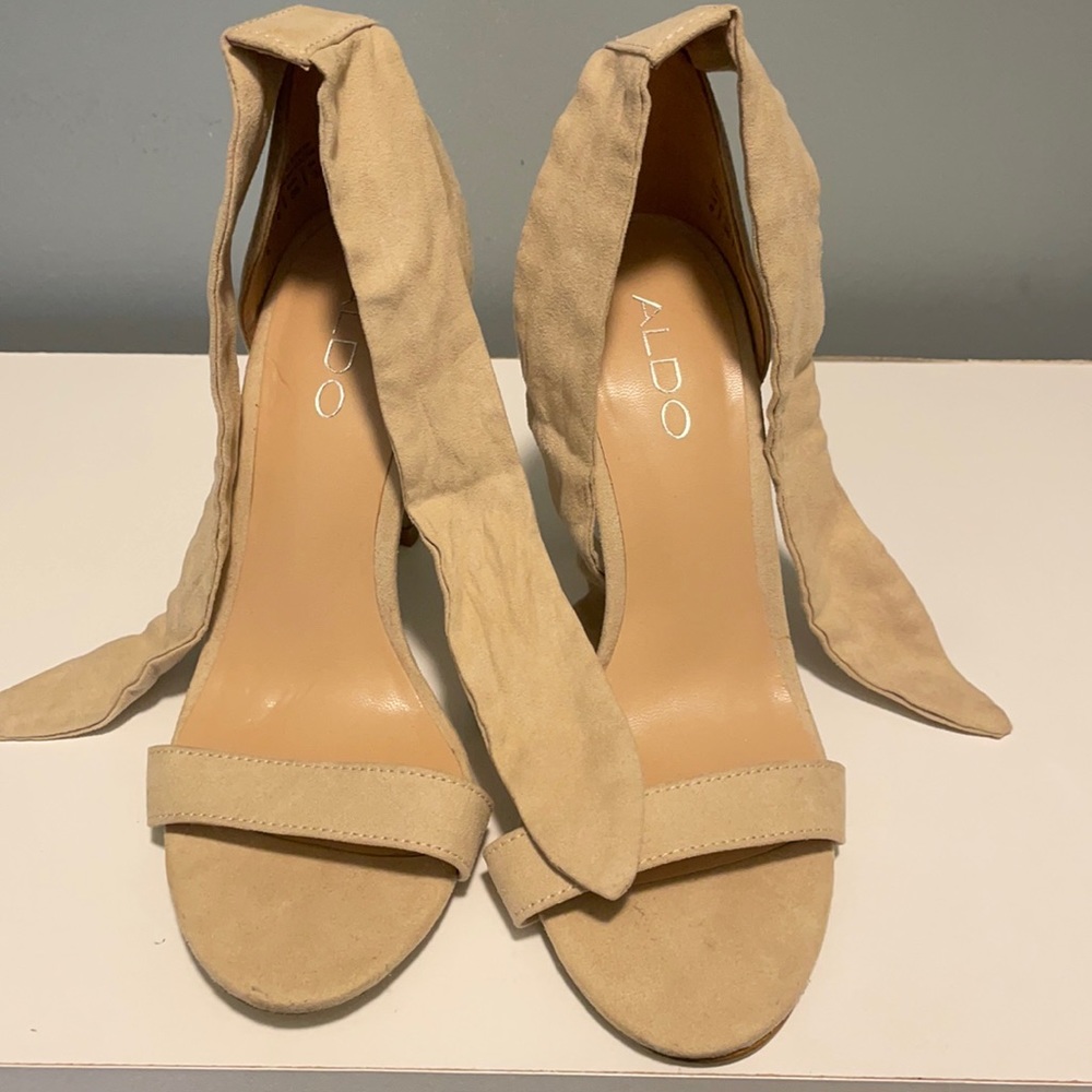 Ankle tie heels